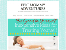 Tablet Screenshot of epicmommyadventures.com